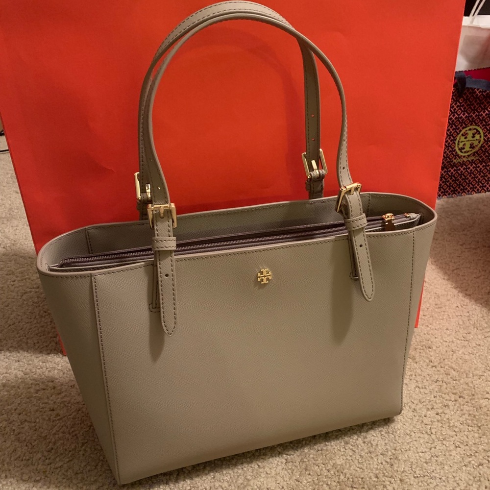 Tory Burch York Buckle Saffiano Tote